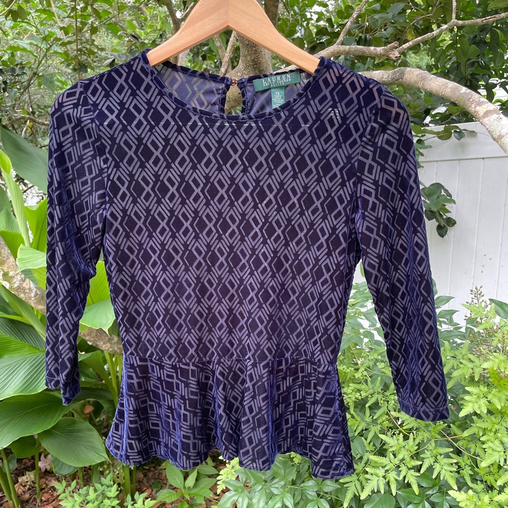 Ralph Lauren Peplum Blouse